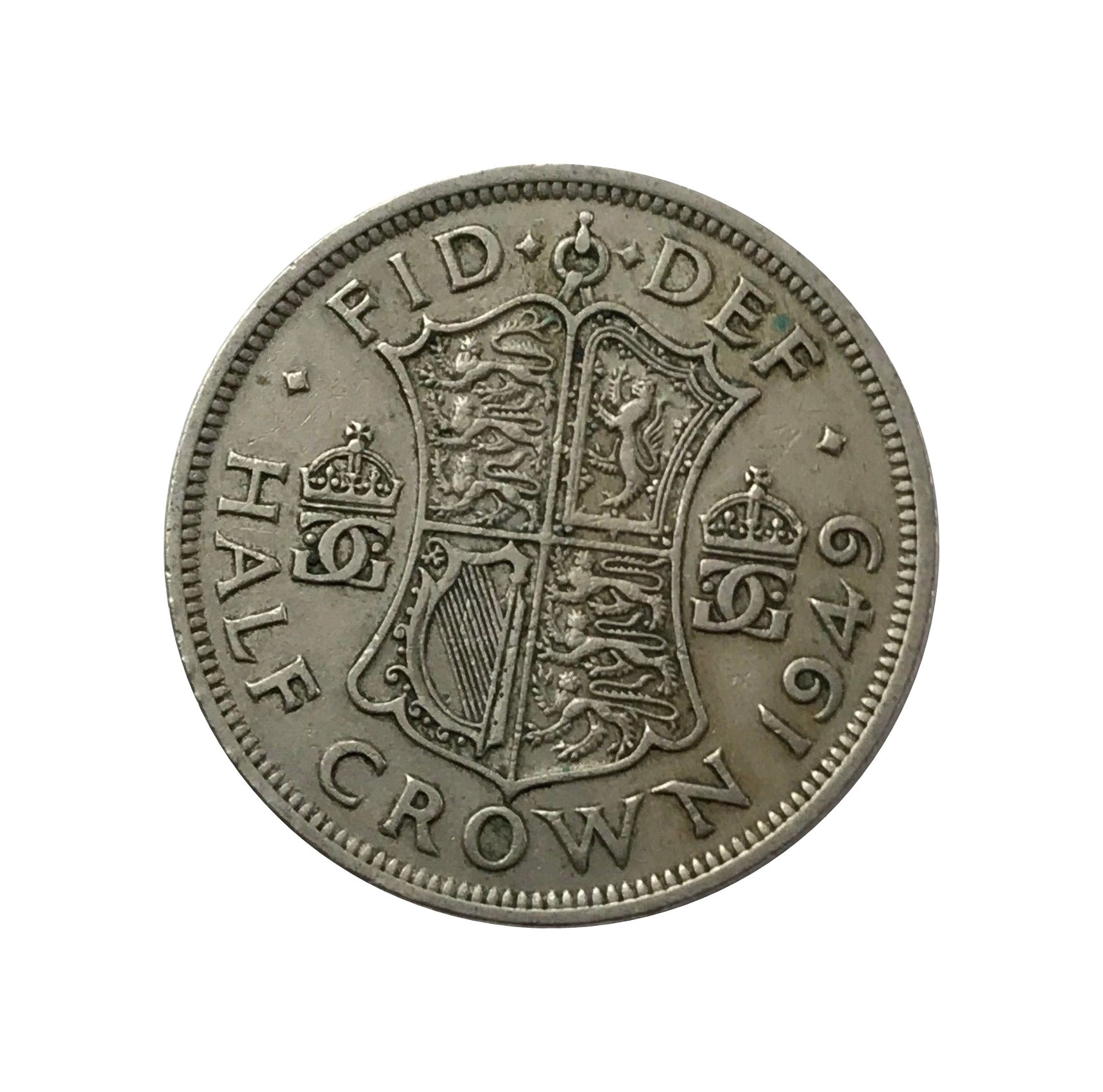 Image of 1949 Halfcrown Coin Great Britain From King George Vi, Perfect For Birthdays , Anniversary Or Craft & Jewellery