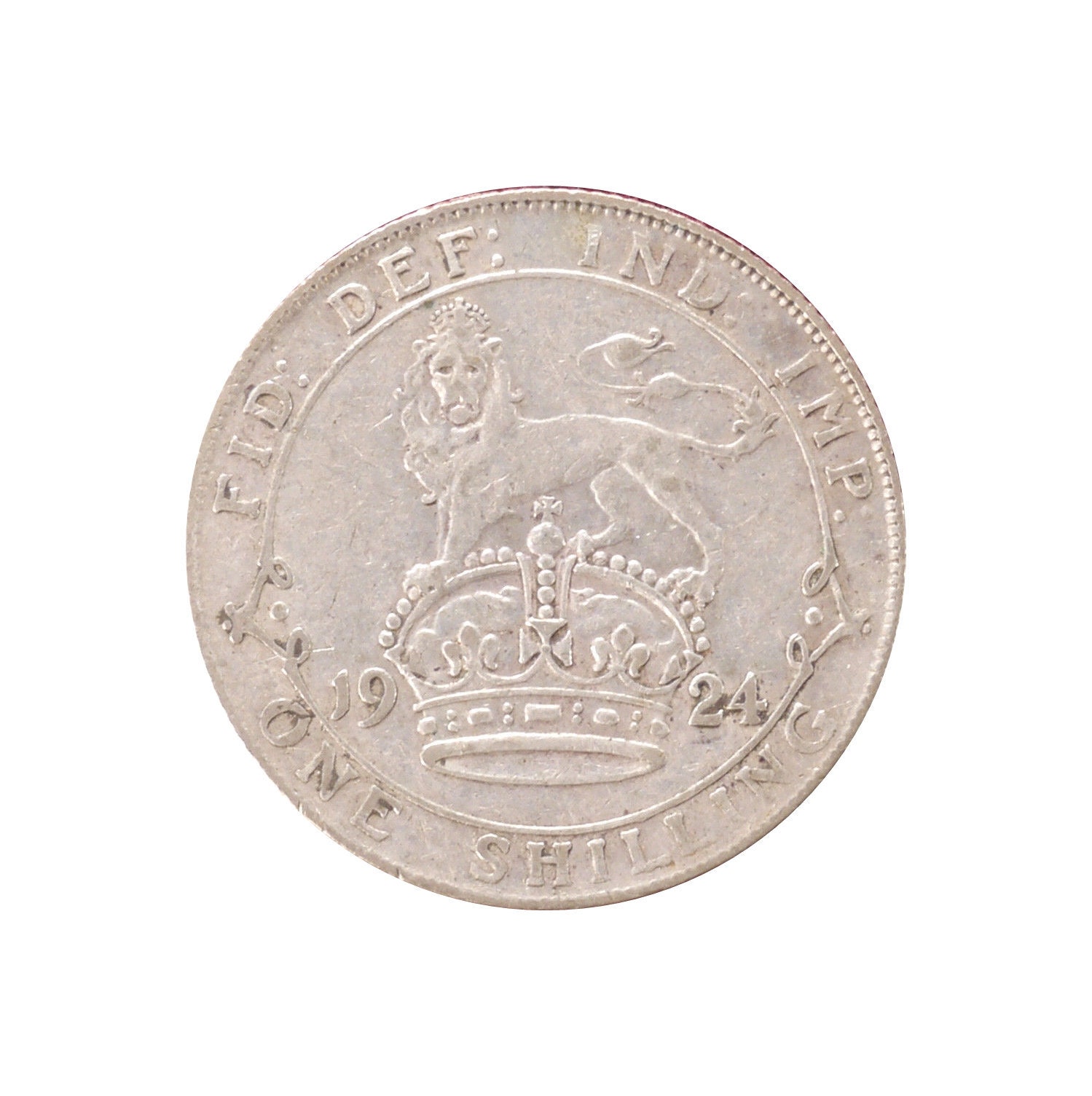 Image of 1924 Shilling Coin Great Britain From King George V, Perfect For Birthdays , Anniversary Or Craft & Jewellery