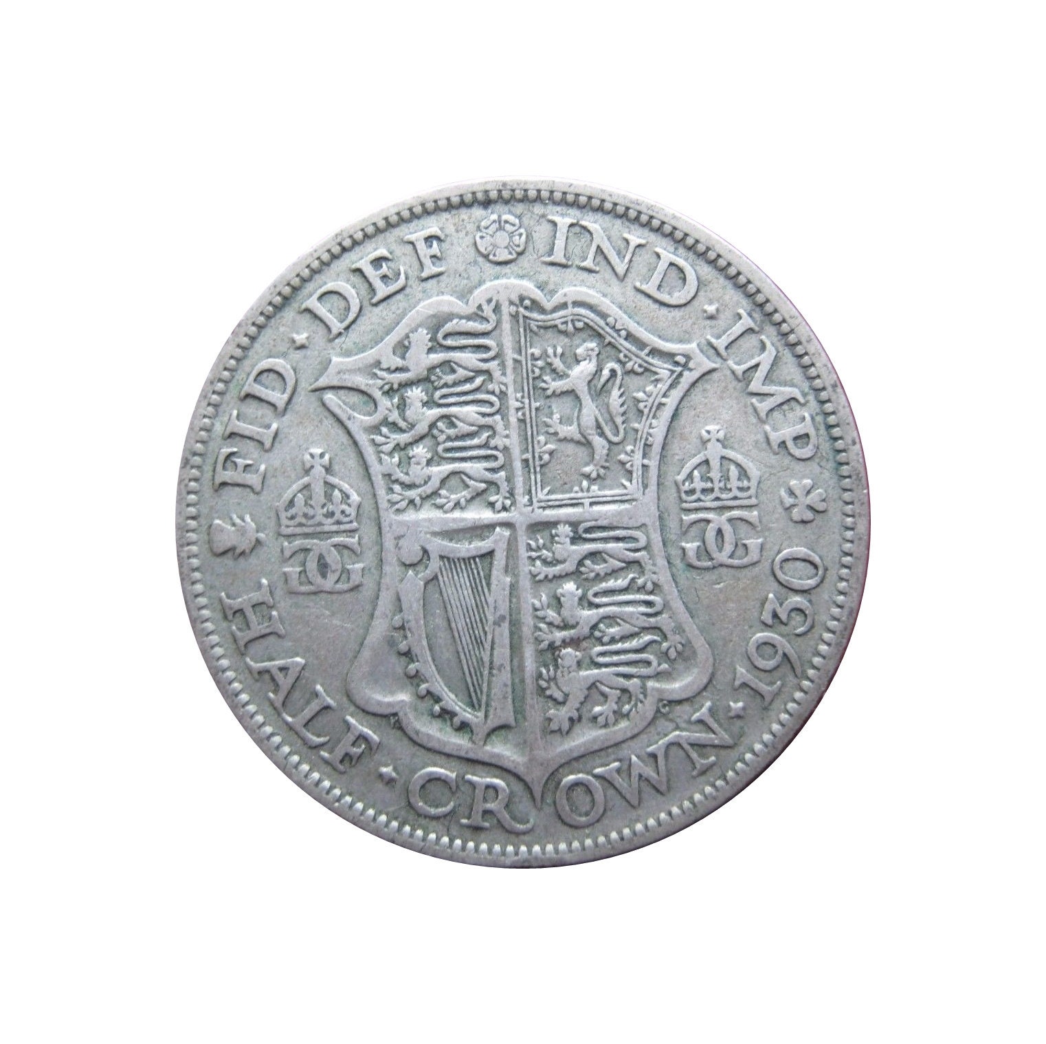 Image of 1930 Halfcrown Coin Great Britain From King George V, Perfect For Birthdays , Anniversary Or Craft & Jewellery
