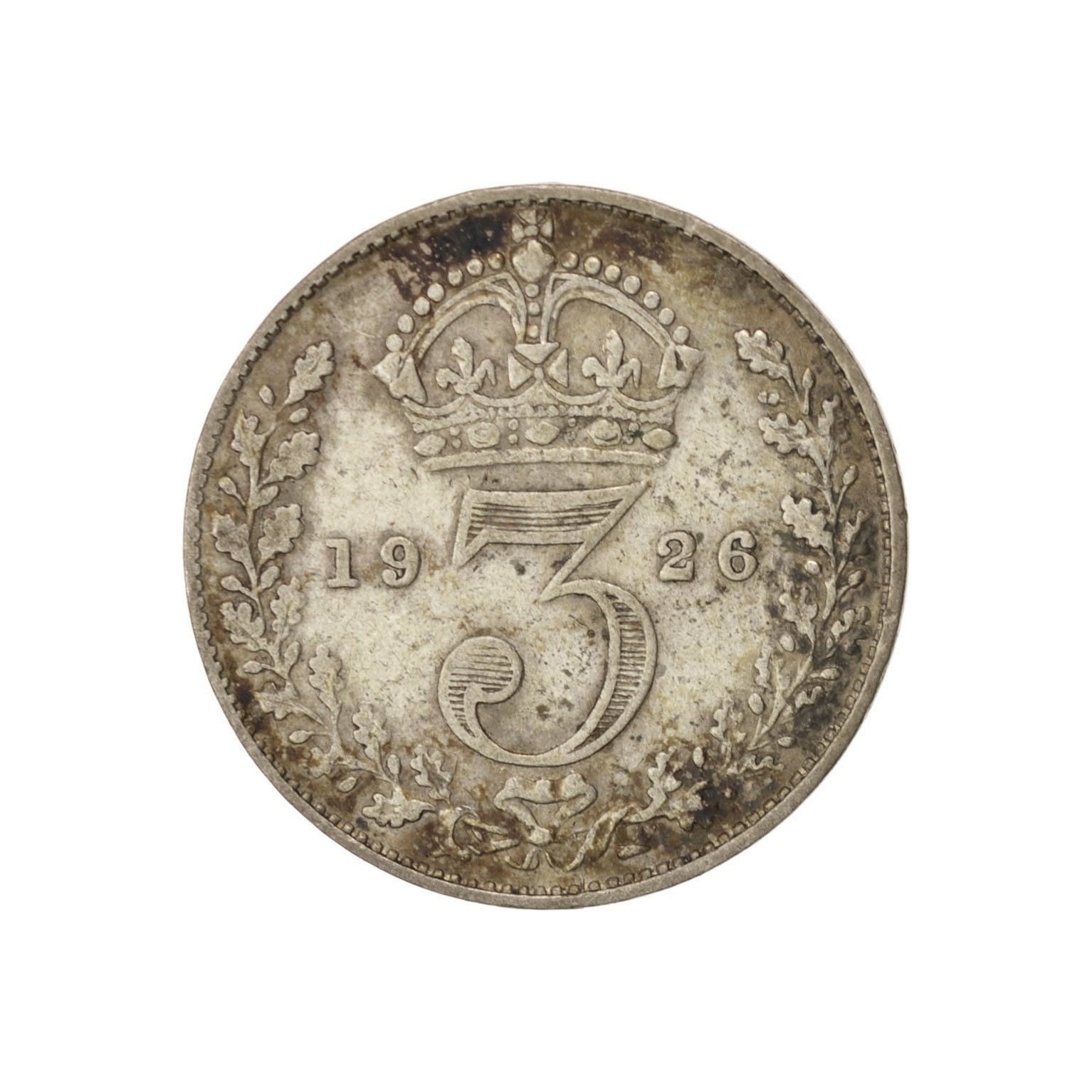 Image of 1926 Silver Three Pence From The United Kingdom, Perfect For Birthdays , Anniversary & Within Jewellery