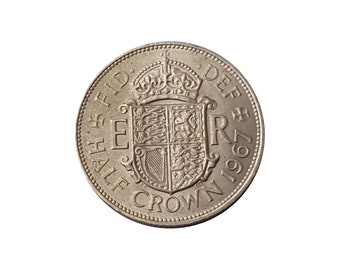 1967 Halfcrown Coin Great Britain From Queen Elizabeth 2nd, Perfect for Birthdays , Anniversary or Craft and Jewellery