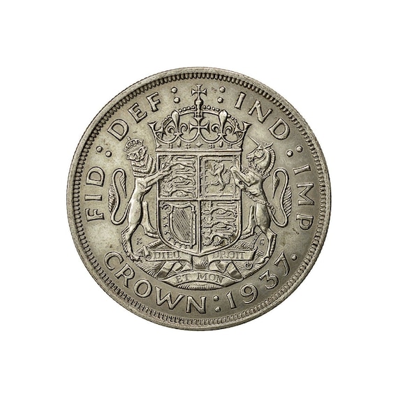 オーストラリア 1937年 1クラウンジョージ六世戴冠式記念銀貨
