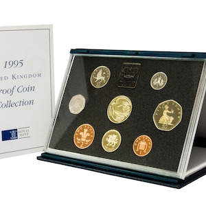 1995 Royal Mint Proof Coin Year Set Complete with Certificate