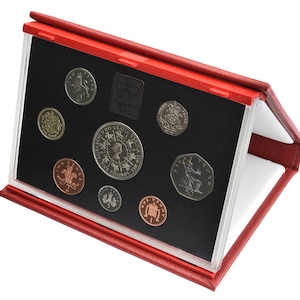 1993 Royal Mint Proof Set Red Leather Deluxe