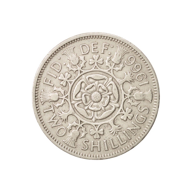 Polished George VI Florin Two Shilling Coin - Choose Your Year, Perfect Birthday Gift!