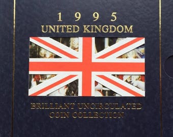 1995 Brilliant Uncirculated Coin Year Set Collection - Royal Mint