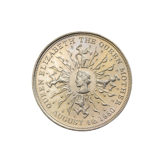 GIBRALTAR ELIZABETH II CROWN 銀貨 1980年 GIBRALTAR ELIZABETH II CROWN 銀貨 1980年 1980 ROCK of