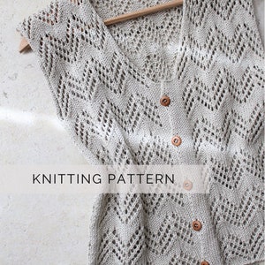 BLOOM BLOUSE / Knitting Pattern / Pdf