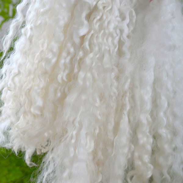 Puppenhaar: Wensleydale lockige Locken, 25cm