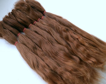 Suri Alpaca: Combed doll hair, AUBURN , 18 cm