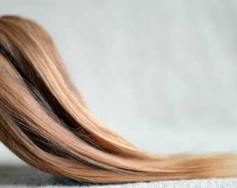 Suri alpaca Doll hair, ready to use, combed and washed locks, natural fibers