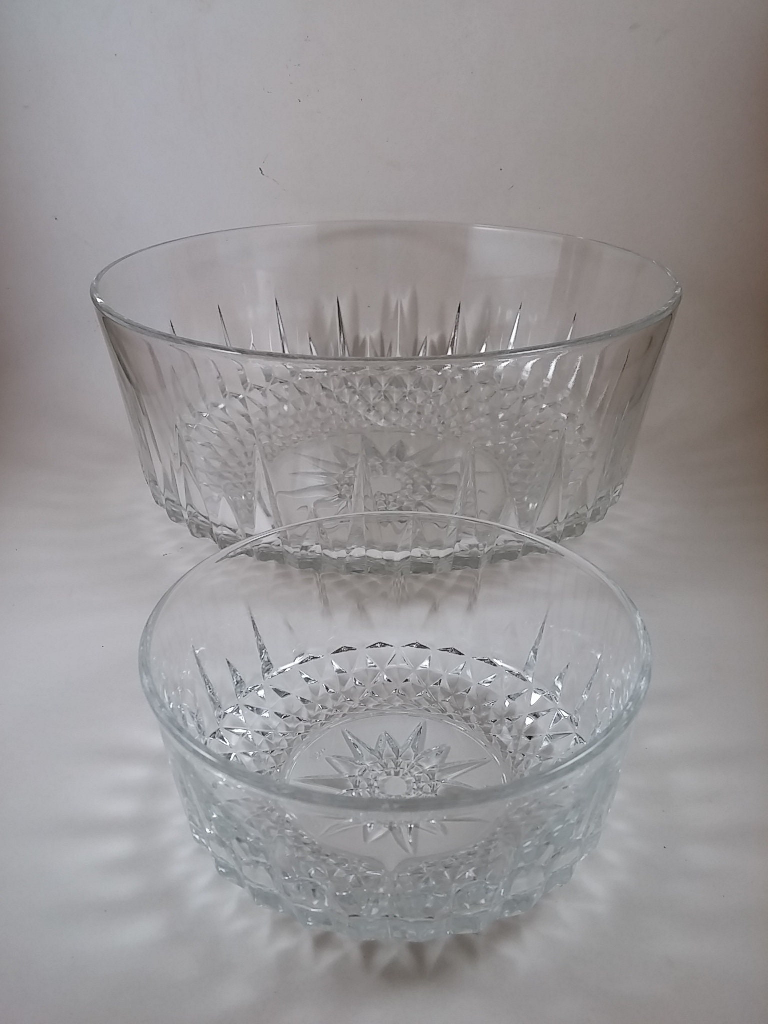 Arcoroc Usa Large Serving Bowl With 3 Salad Bowls Etsy