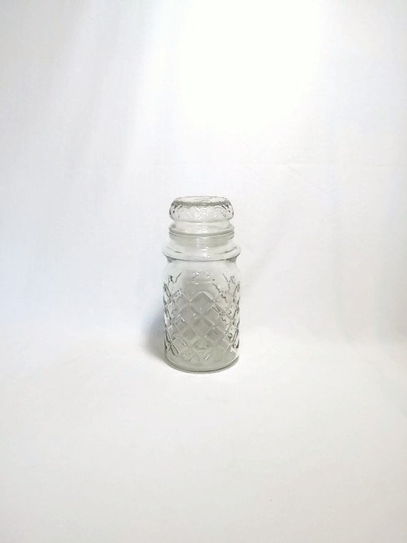 Planter S Peanut Jar Decorative Glass Jar With Short Lid Etsy