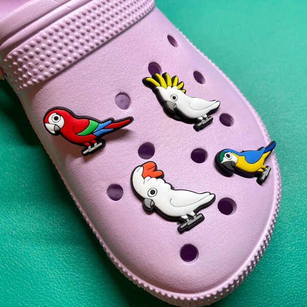 Bird Shoe Charms Shoe Clog Charm Parrot Croc Pins Control Charms Shoe Clips Kids Charms Meme Croc Charms Perfect Birthday Gift for Her