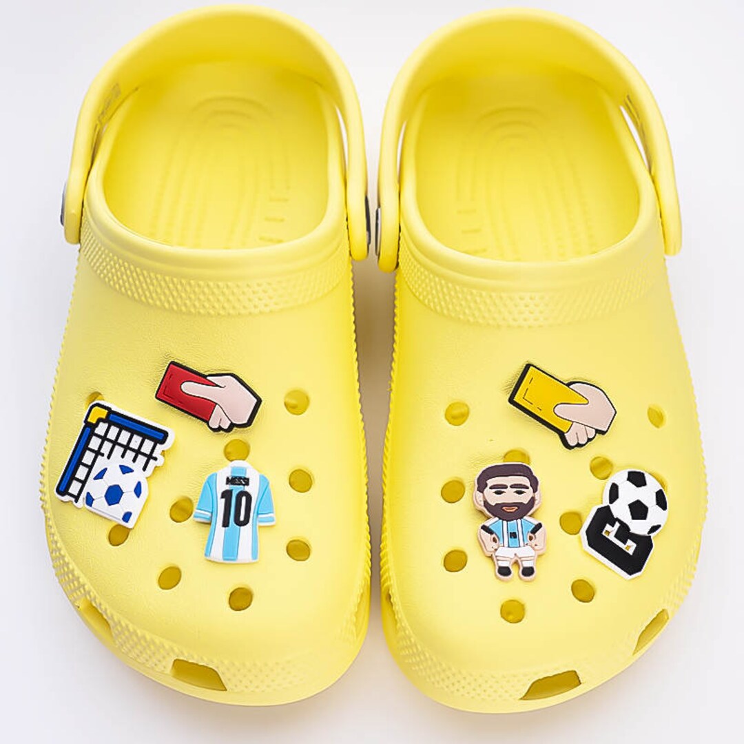 Soccer Shoe Charms Shoe Clog Charm Croc Pins Football Croc Etsy