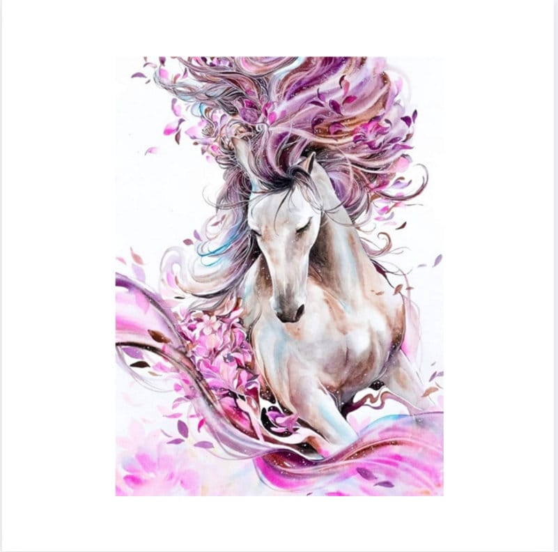 Pink Unicorn Horse 5D Diamond Painting -  – Five Diamond  Painting