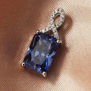 TANZANITE NECKLACE, PURPLE Tanzanite, Stunning 925 Sterling Silver Tanzanite Necklaces - Handcrafted With Gemstones, Bridesmaids Jewelry