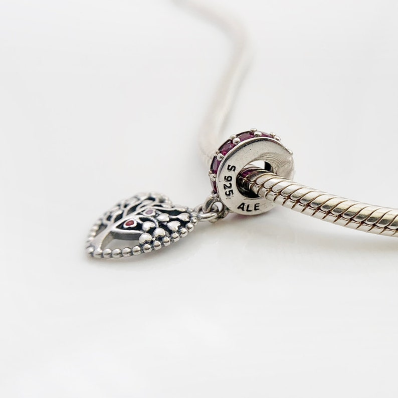 Authentic Pandora Charms 925 Sterling Silver ALE Tree Red Etsy