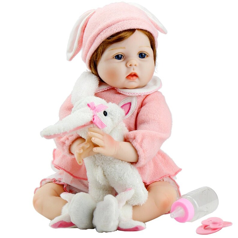Lifelike Realistic Reborn Play Doll 22 Inch Handmade Weighted Baby Play Doll USA