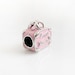 Authentic Pandora Charms 925 Sterling Silver ALE Beaded Bag Pink Enamel Clear CZ Bracelet Bead Pendant Pandora Charm Gifts for Women 