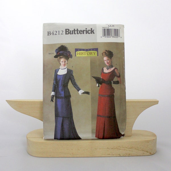 Butterick B4212 Misses' Victorian Costume Pattern Gown and Jacket Sizes 6,8,10