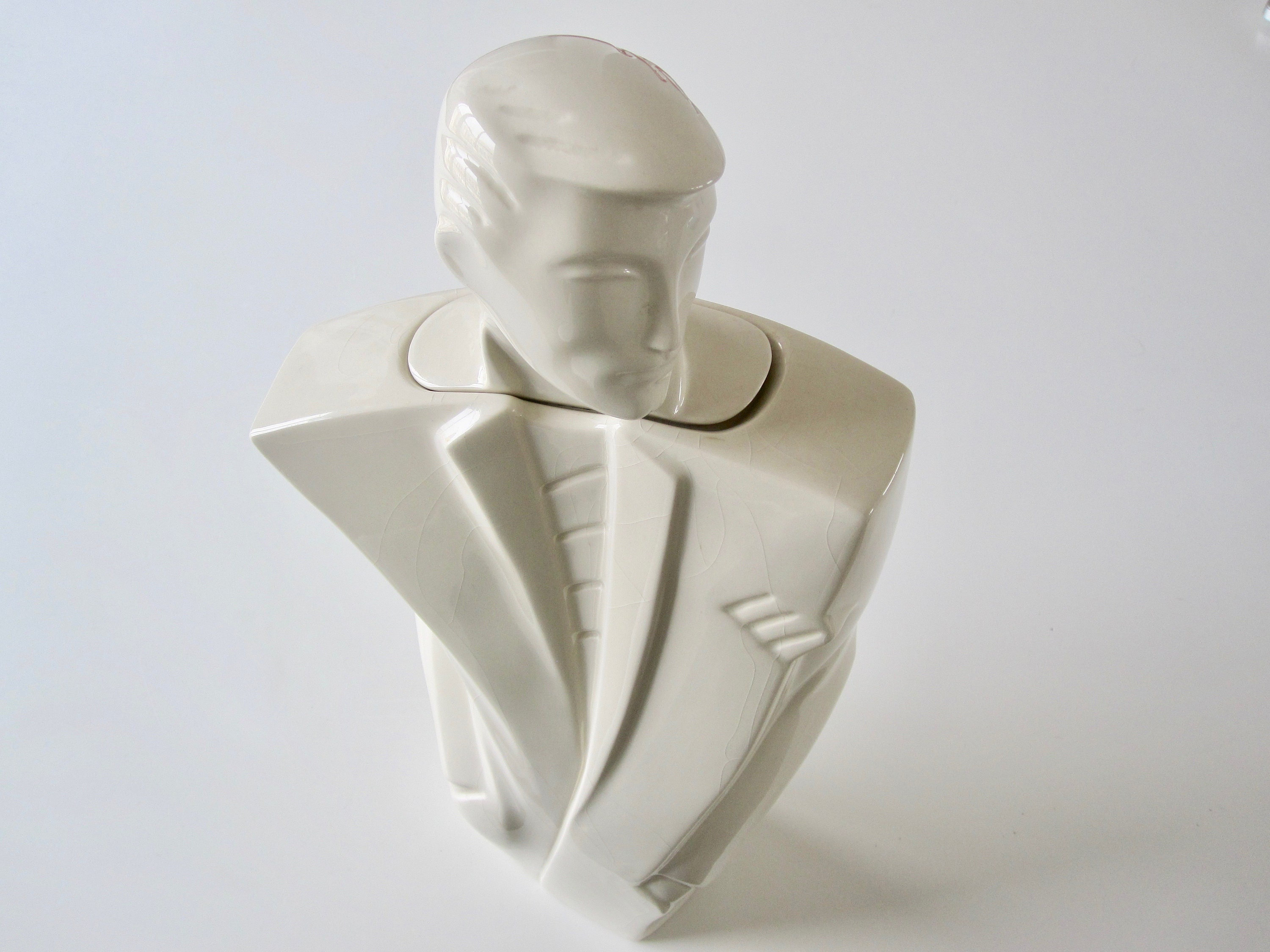 Lindsey B. Balkweil Sculpture Iconique Originale de Rick Xxl 1988, Vintage Postmodern Design Années 