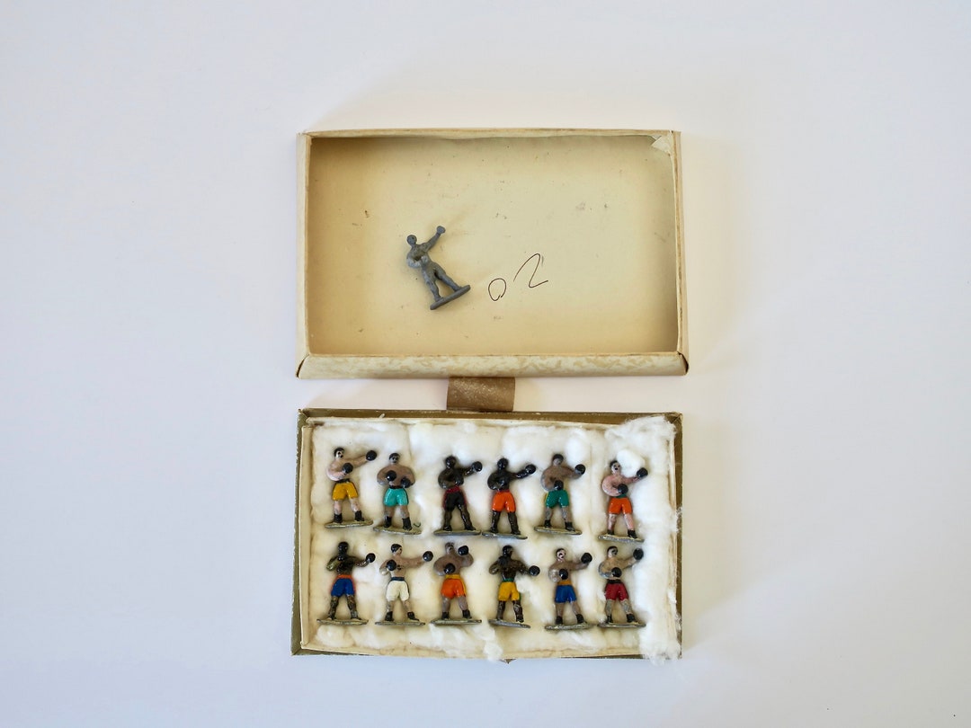 Vintage Lead Boxers 1930s 40s France 12 Lead Boxers Figurine Etsy