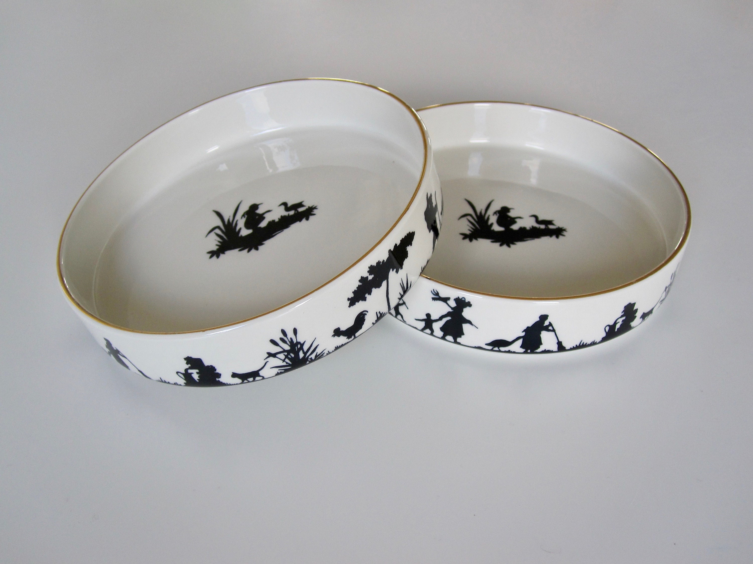 Villeroy & Boch 2 Vide Poches Silhouette 1980 Fabriqués en Allemagne