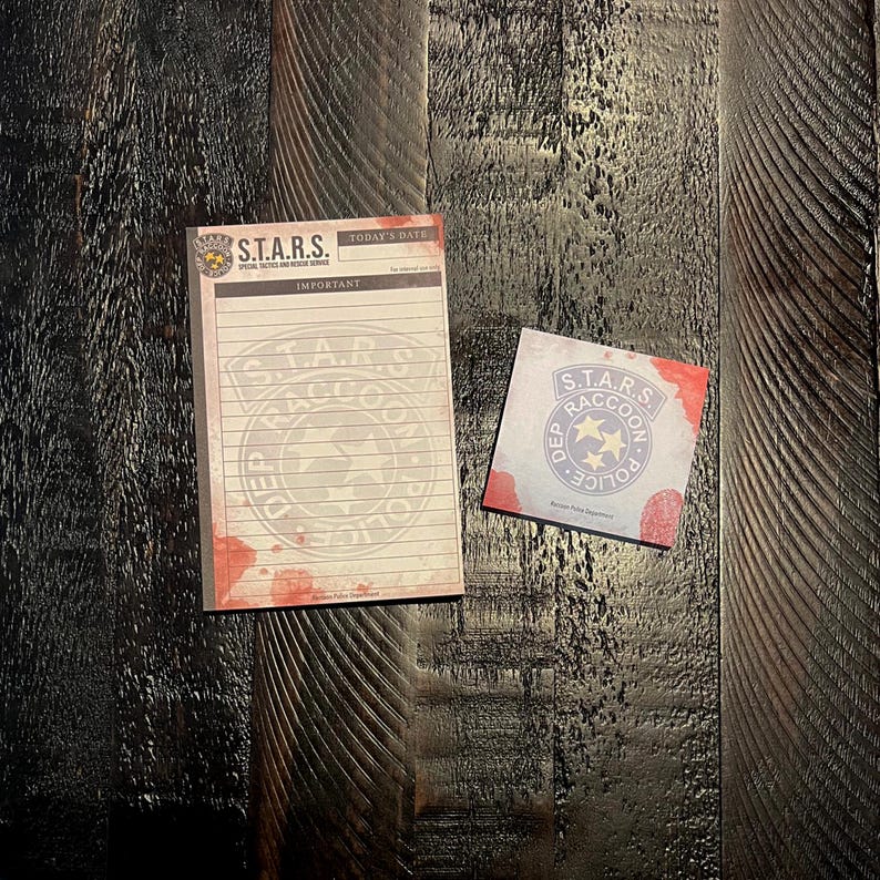 Resident Evil Sticky Notes, Notepads, Raccoon City, Umbrella Corp image 2