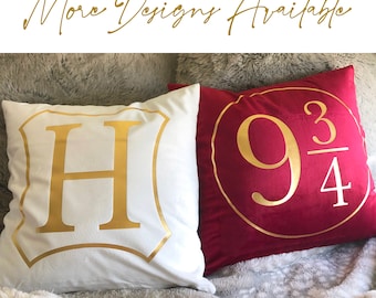 Funda, estuche, terciopelo, hogar, decoración, mágico, mago, bruja, león, serpiente, cuervo, águila, tejón, almohada, cojín, Disney, Peter, Princesa, 16x16