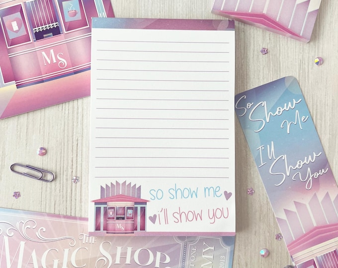 Magic Shop, notepad, sticky note, stationery, office, desk, notes, decor, gift, writing, Kpop, kawaii