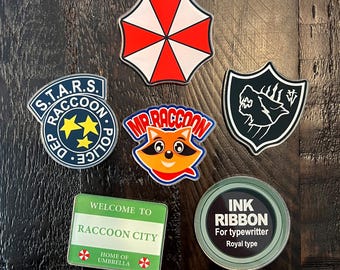 Resident Evil Acrylic Magnets, S.T.A.R.S. & Umbrella, Fan Art