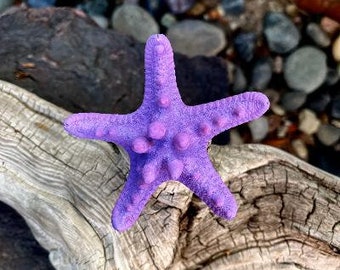 Mermaid Ariel Purple Starfish Hair Clip