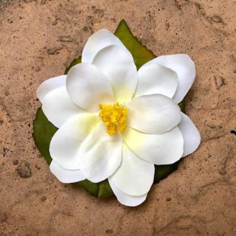 Ivory Lotus Flower Silk Flower Hair Clip