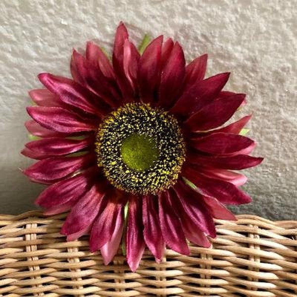 Sunflower Magenta Extra Large Flower Hair Clip