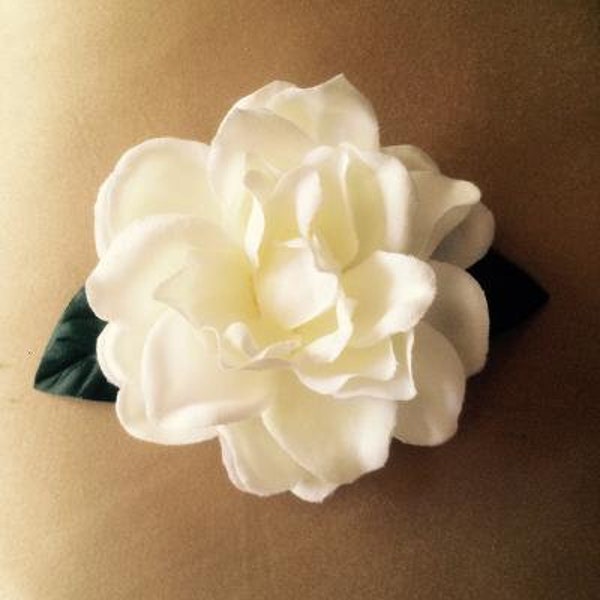 Gardenia Flower Hair Clip