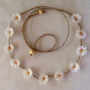 Daisy Hippie, Bridal, Festival Headband/Flower crown
