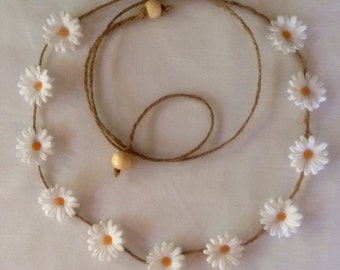 Daisy Hippie, Bridal, Festival Headband/Flower crown