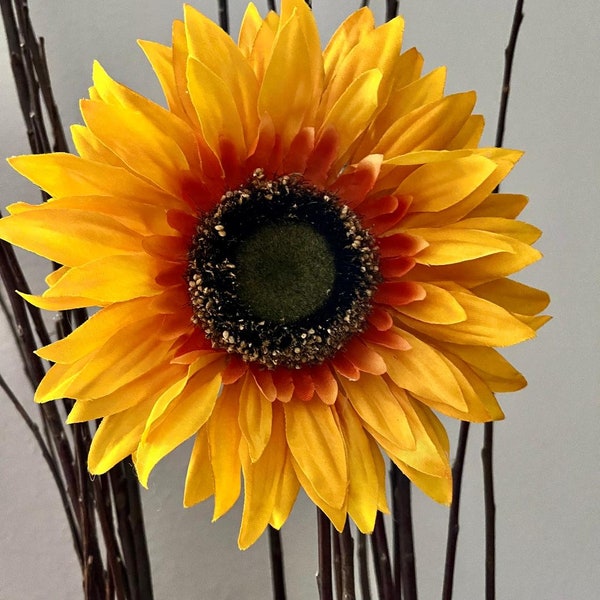 Yellow Sunflower XX Large Hair Clip/Fascinator