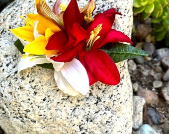 Tropical Lilies Orchid Plumeria Hairpiece