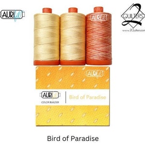 Aurifil 50wt Color Builder 3-spool Box, Bird of Paradise