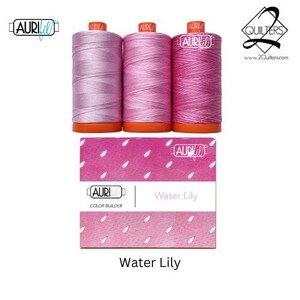 Aurifil 50wt Color Builder 3-spool Box, Water Lily