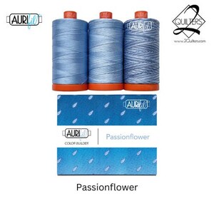 Aurifil 50wt Color Builder 3-spool Box, Passionflower