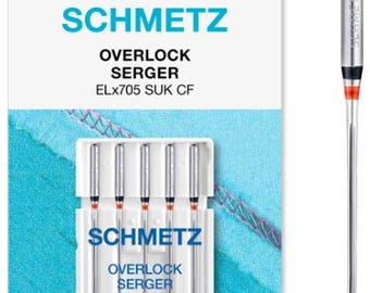 SCHMETZ Overlock Serger Jersey Needles, ELx705 SUK CF (5pc pack) - Choose Size