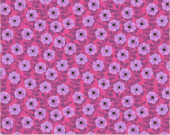 Wild Meadow by Sue Miano, Climbing Floral in Orchid, Windham Fabrics, per half-yard,