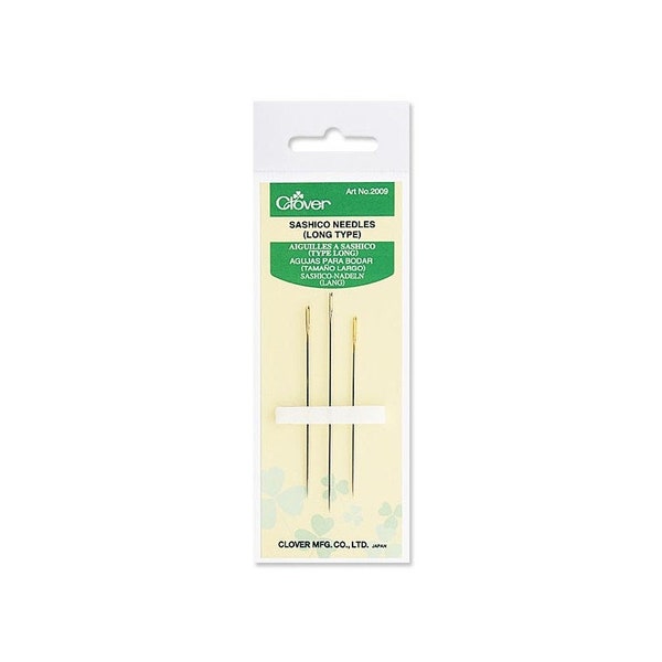 Clover Sashico (Sashiko) Needles – set of 3 needles (Long) Art. 2009