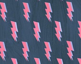 Happy by Carrie Bloomston, Kapow! in Marine, per half-yard, Windham Fabrics