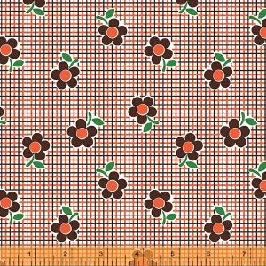 Darling di Denyse Schmidt, Posey Plaid in Nut, per mezzo iarda, Windham Fabrics