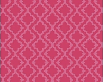 Windham Fabrics, Tiles (pink) "Meet the Royal Court" by Jill McDonald, per half-yard