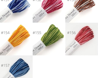 Hilo Olympus Sashiko - Colores Ombre, madeja de 100 m, 7 colores disponibles. Seleccione el color